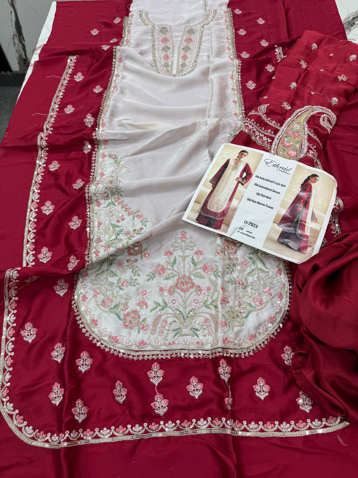 Kaaftan Silk Emb 2Pc
