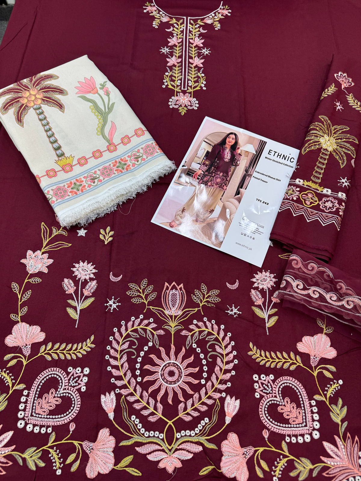 Dhanak Luxury Emb 2Pc