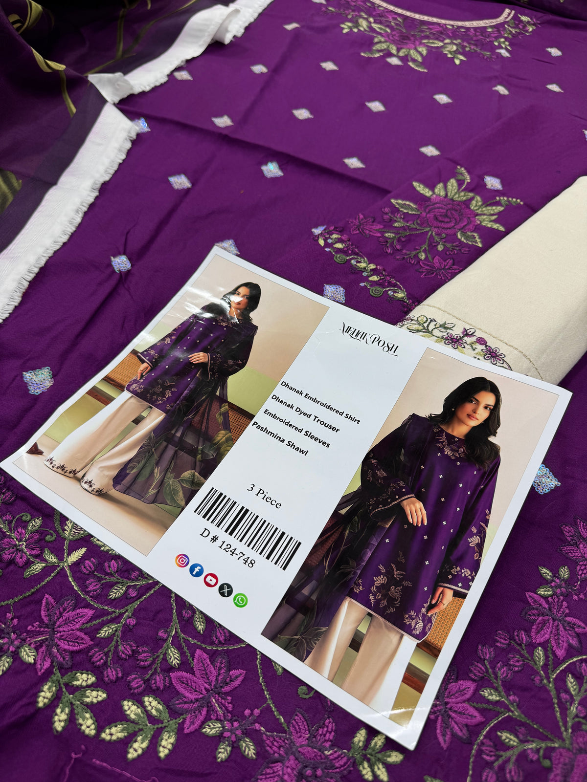Dhanak Designer Wear 3Pc