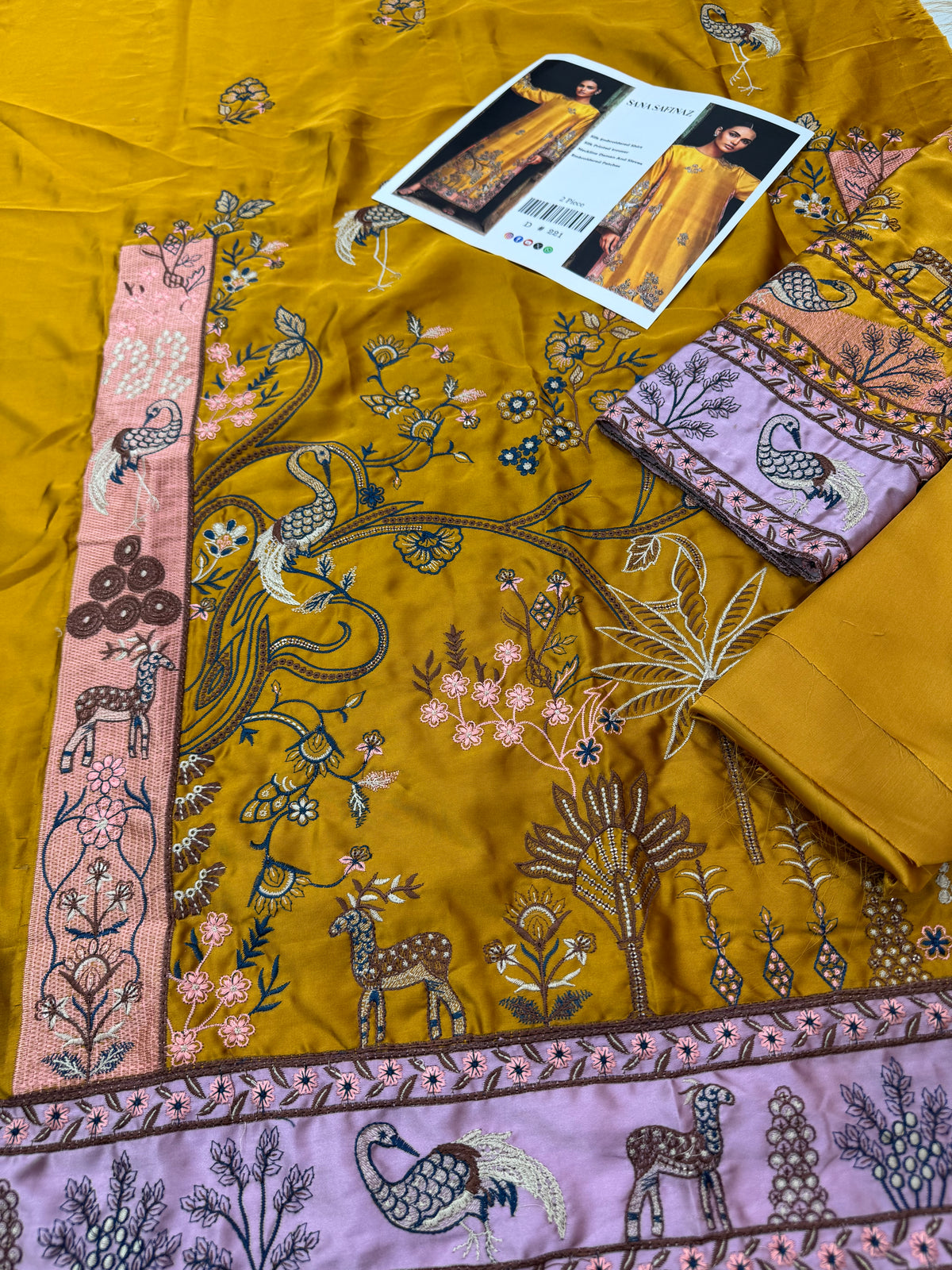 Luxury Kaaftan Silk Emb 2Pc