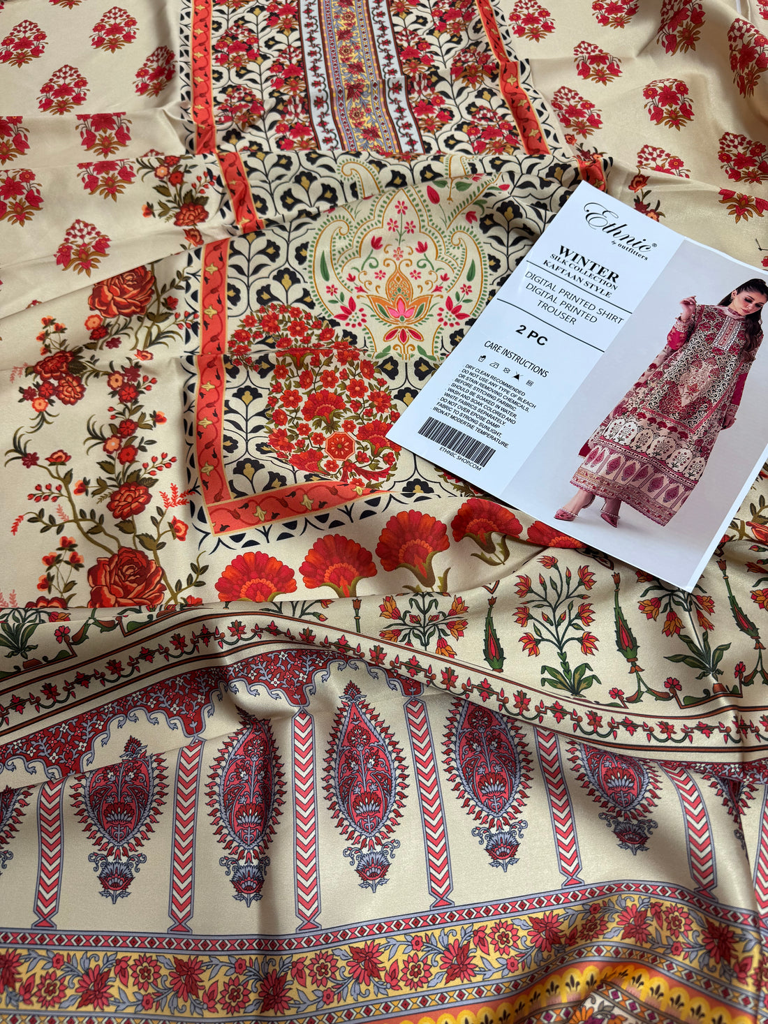 Kaaftan Silk Printed 2Pc