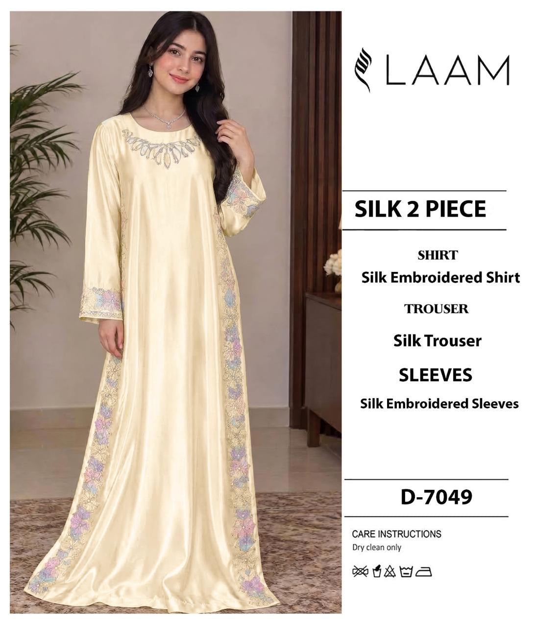 Luxury Kaaftan Silk Emb 2Pc