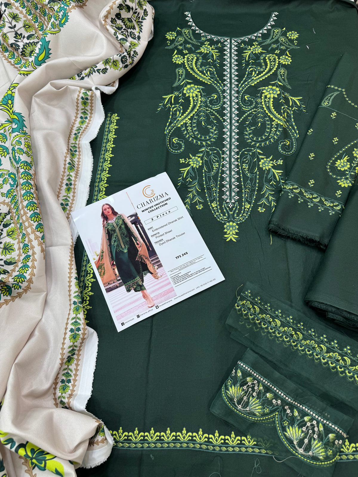 Charisma Dhanak Luxury 3Pc