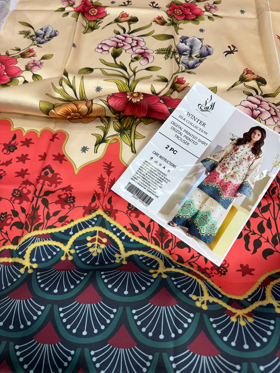 Kaaftan Silk Printed 2Pc