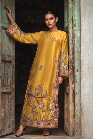 Luxury Kaaftan Silk Emb 2Pc