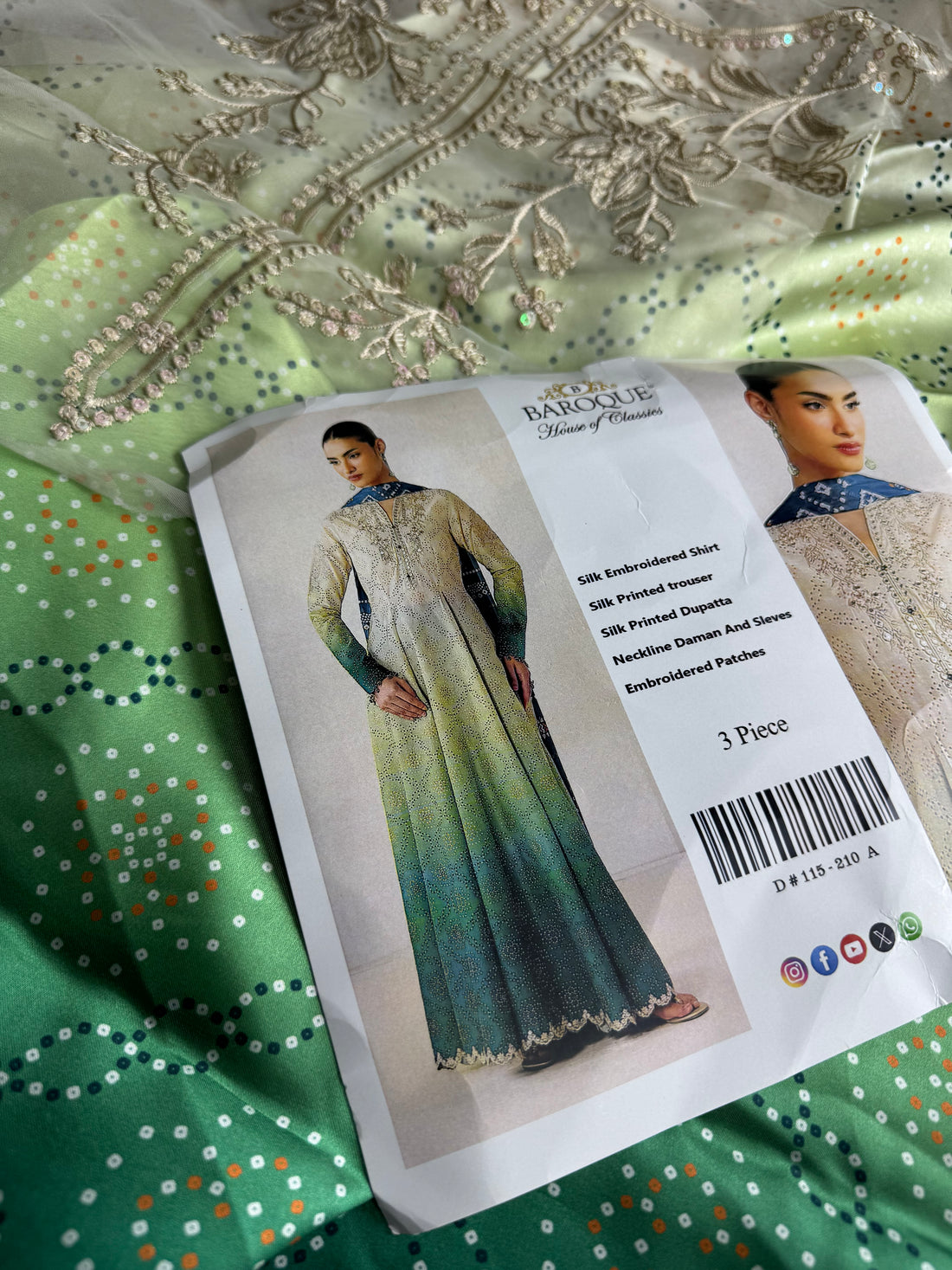 Premium Silk 3Pc With Patches