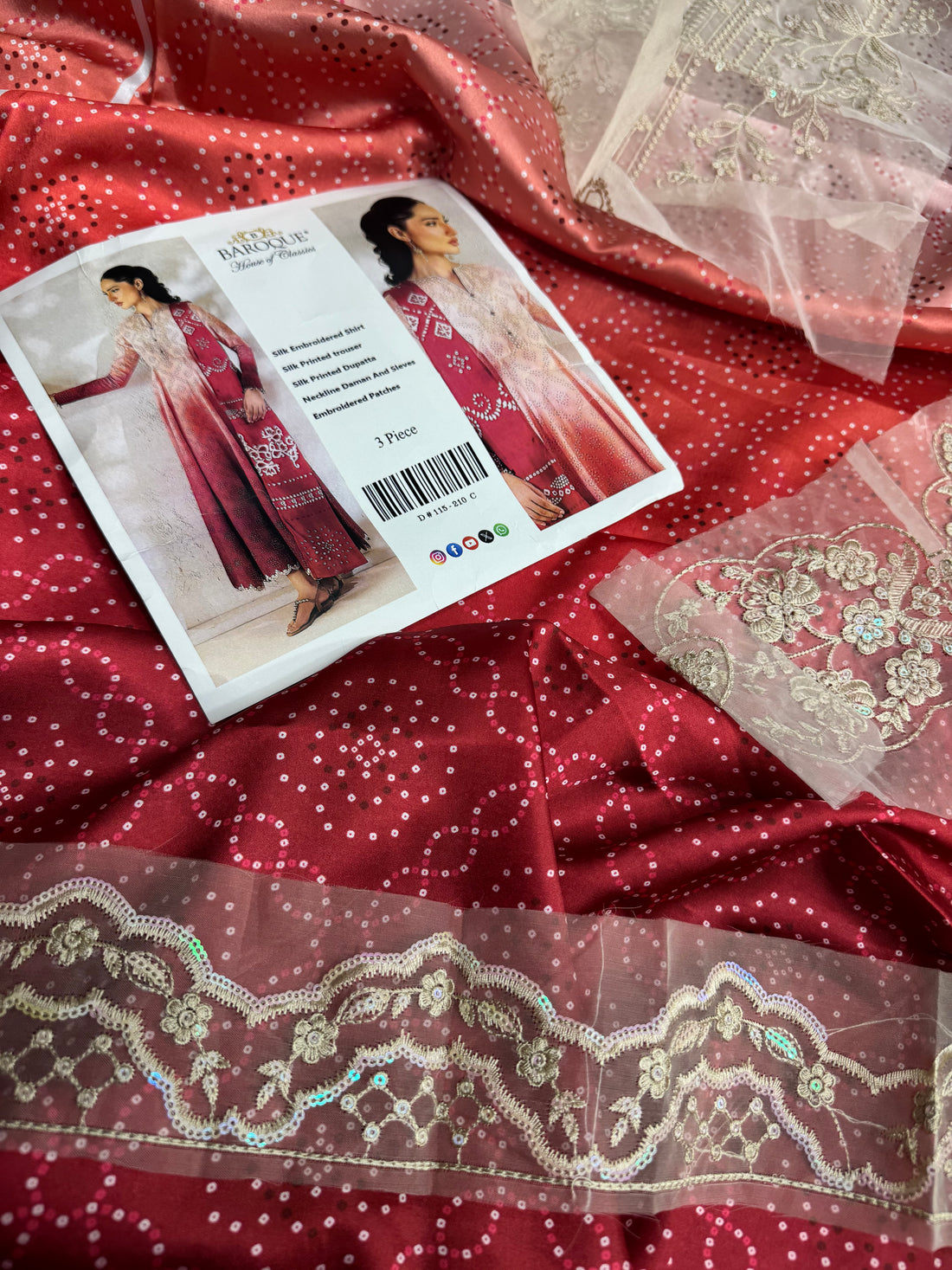 Premium Silk 3Pc With Patches