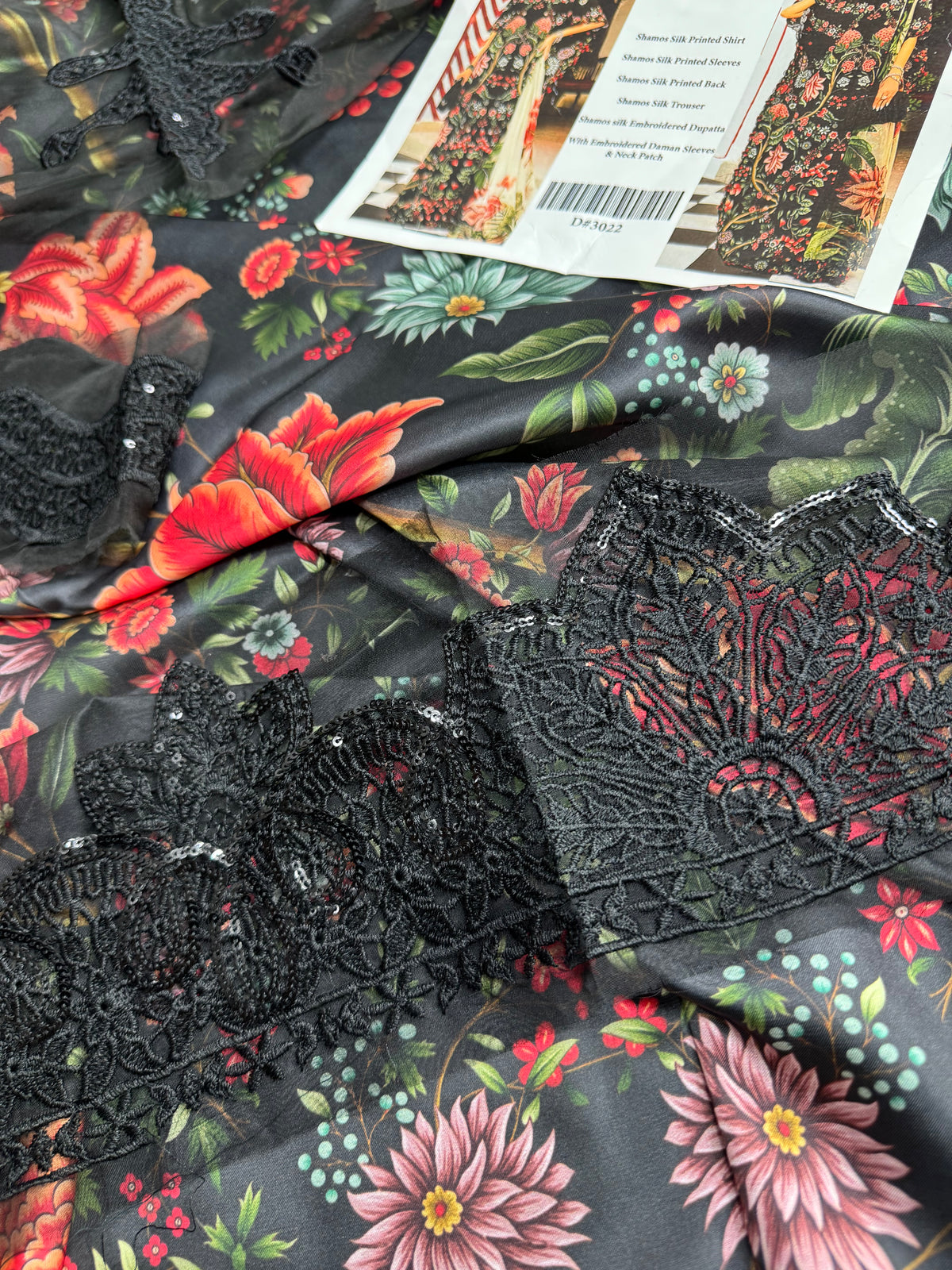 Premium Silk 3Pc With Patches